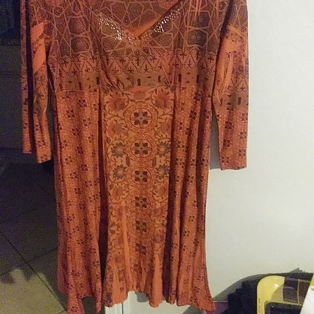 Orange fall dress